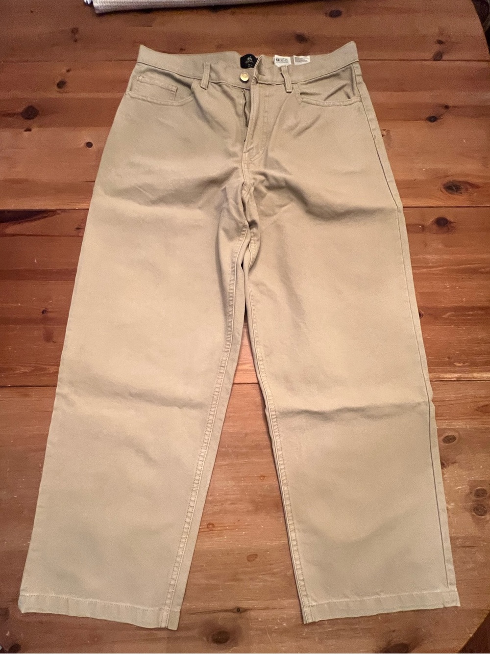 Men's Classic Baggy Chino Pants in Khaki